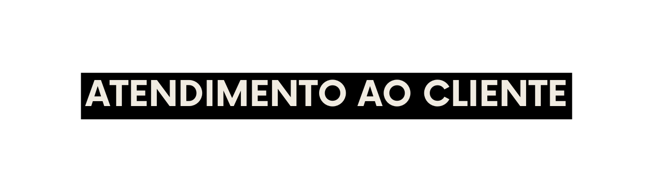 Atendimento ao cliente